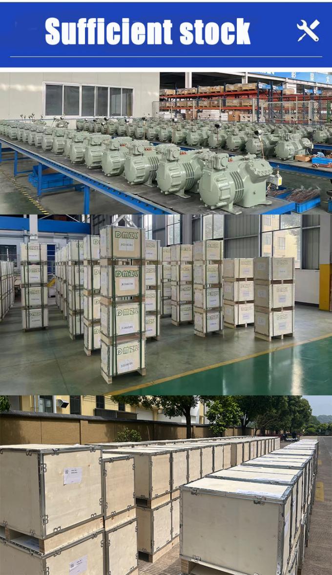 2 tot 50 pk Made in China Ondersteuning van gepersonaliseerde goedkope koelcompressor, semi-hermetische zuigercompressor, koelcompressor, koelsysteem, industriële koelcompressor 10