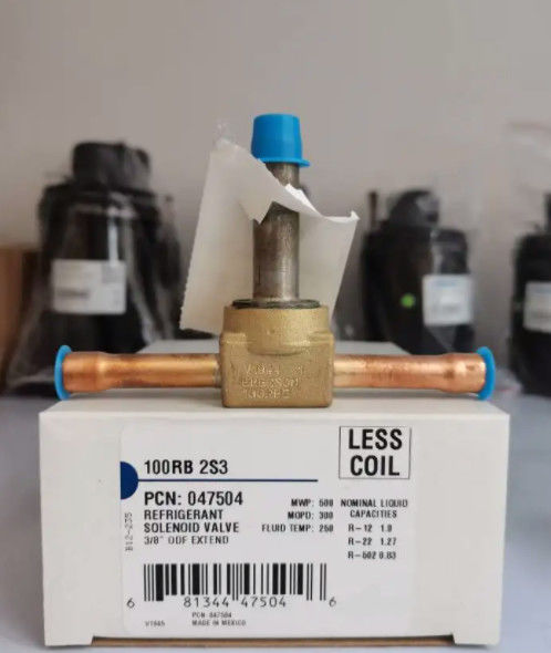 Hoogwaardige 100RB 2S3 twee-weg magnetoventil Normaal gesloten magnetoventil Koelmiddel r22 magnetoventil/met magnetoventil 15 bar koeling