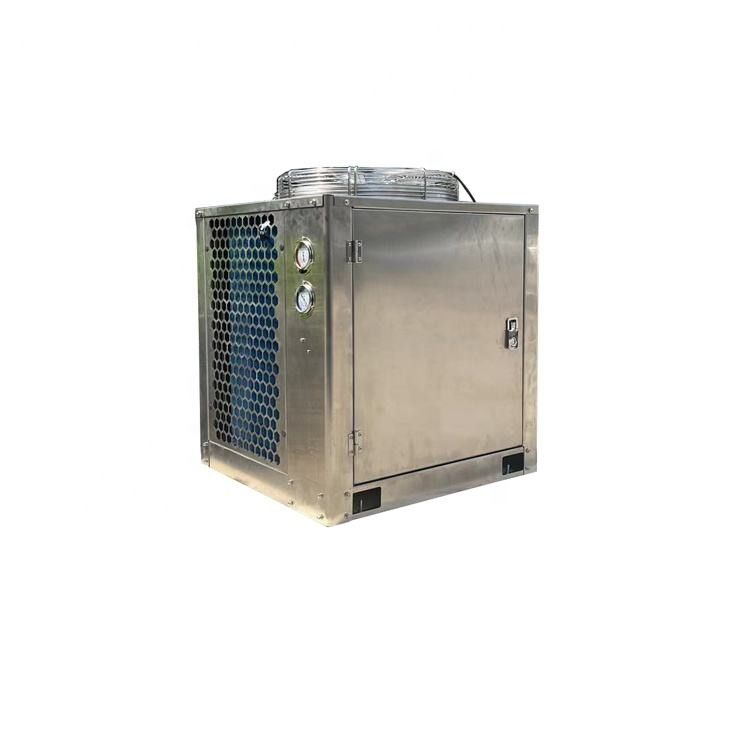 2CES-3Y compressor Doos type Luchtgekoelde 3HP condensatie-eenheid ventilator rooster en bladen roestvrij staal condensatie-eenheid