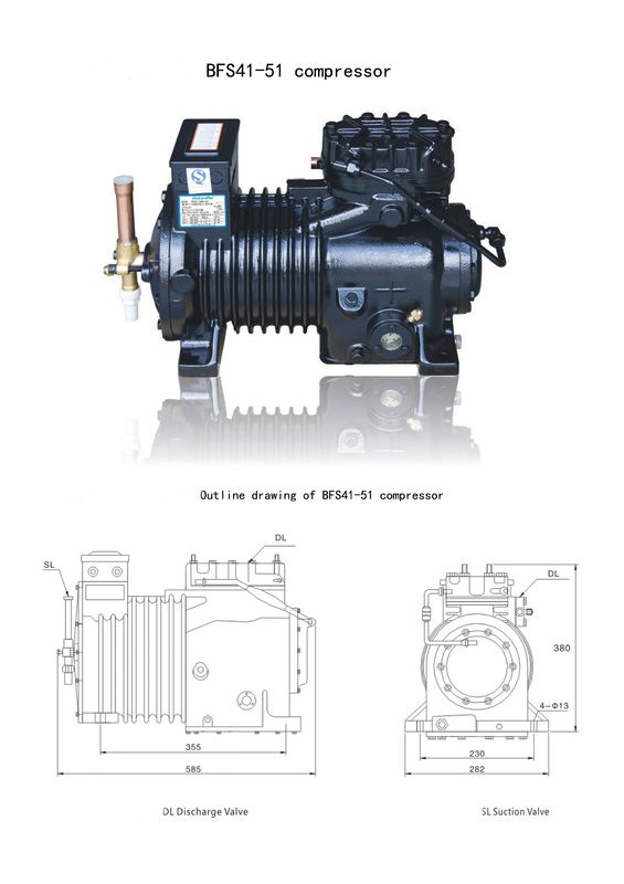 BFS51 Betrouwbare koelruimte semi-hermetische compressor condensatie-eenheid koelruimte koelruimte gemakkelijk te bedienen