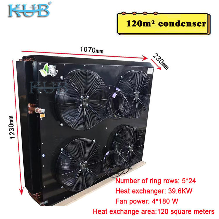 KUB FNH4-120 Mini Luchtgekoelde Condensor 380V Koperen Buis Aluminium Lamellen Nieuwe Industriële Koelunit Multi-Koelmiddel