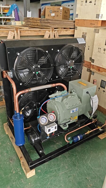KUB FNH4-120 Mini Luchtgekoelde Condensor 380V Koperen Buis Aluminium Lamellen Nieuwe Industriële Koelunit Multi-Koelmiddel