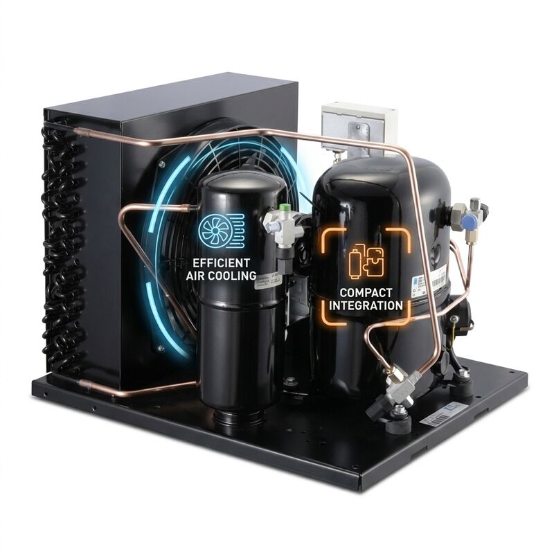Lage Temperatuur Minus 25C Kleine Condensoreenheid 2HP Hermetische Scroll R404A R449A Diepvriezer Blast Vriezer Koude Kamer