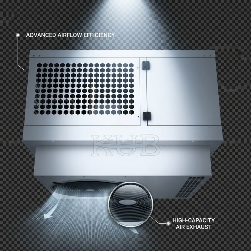 Koperen Buis Aluminium Fin Condensor Kleine Condensoreenheid 3HP Hermetische R404A Hoge Warmte-uitwisseling Koude Kamer Vriezer