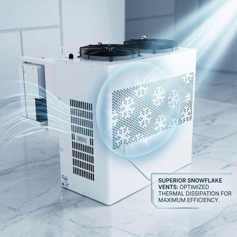 Inloopkoelruimte Speciale kleine condensatie-eenheid 5 PK Hermetische Scroll R404A Digitale controller Verse opslag 0C tot 10C