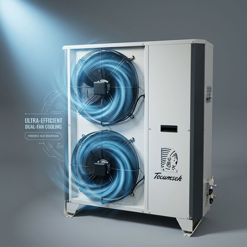 Met TXV uitgeruste kleine condensatie-unit 2 PK Hermetische Scroll R404A Danfoss-expansieventiel Nauwkeurige oververhitting Koude kamer