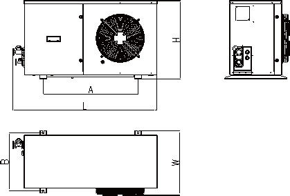R404A hermetisch Doostype 1700m3/H van de Koelings Condenserend Eenheid