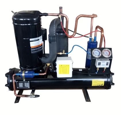 5 PK Watergekoelde Scrollcompressor Condensatie-eenheid 380V 3-Fase